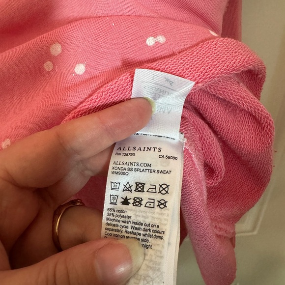 All Saints Xonda Splatter Sweatshirt - Picture 9 of 10